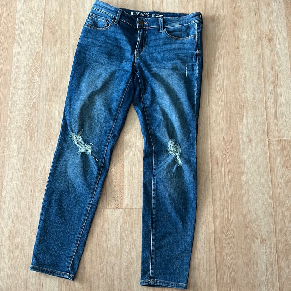 R Jeans the insider 29 petites distressed skinny jeans